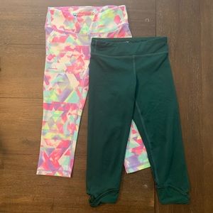 Girls Set (2) Cropped Active Leggings